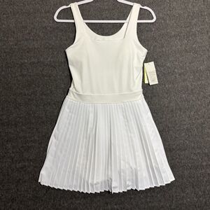 All In Motion Women's Tennis Athletic Dress with Built in Shorts White Small